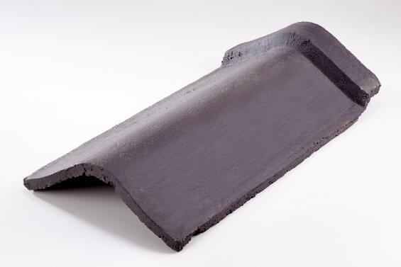 Concrete Roof Tile V Capped Ridge Slate M11 MARLEY