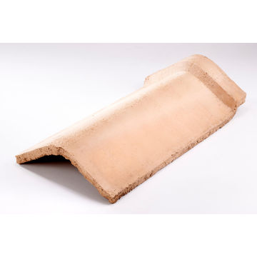 Concrete Roof Tile V Capped Ridge Terra Cotta MARLEY