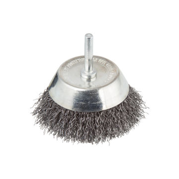 Wire cup brush, 6 mm shank WOLFCRAFT