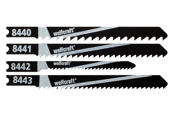 10 Jigsaw blades WOLFCRAFT U-shaft wood curve cut
