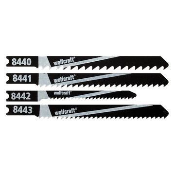 10 Jigsaw blades WOLFCRAFT U-shaft wood curve cut