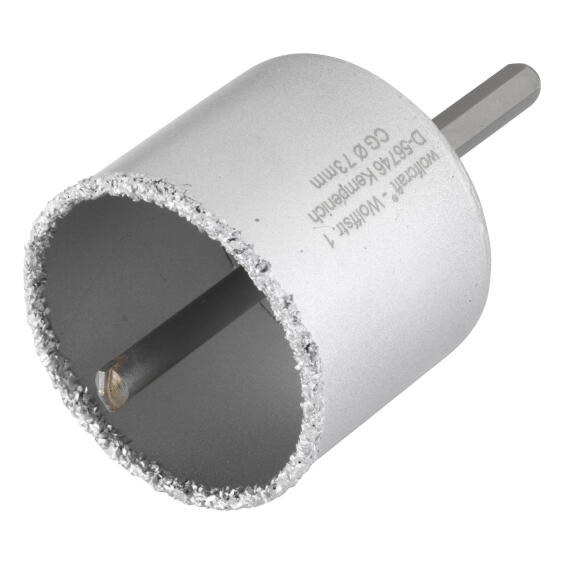 Hole saw ct WOLFCRAFT HEX shank depth 55mm 73mm