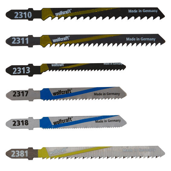 10 Jigsaw blades WOLFCRAFT set T-shaft