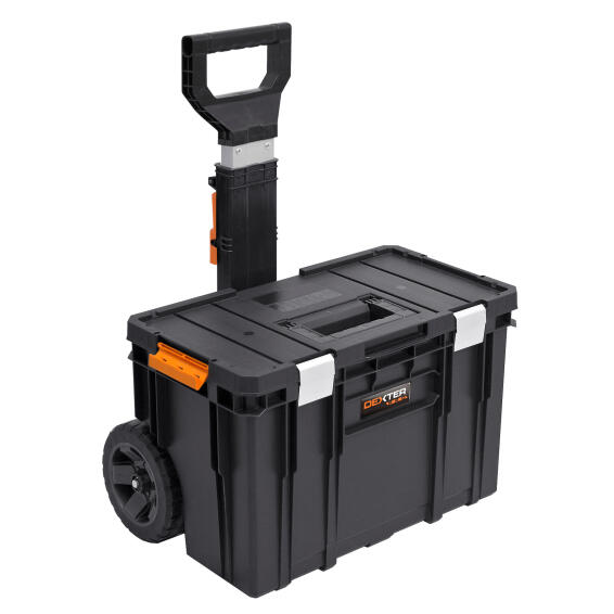 Toolbox on wheels DEXTER Pro Qbrick System 2 stackable 38L