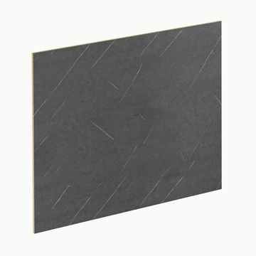 Kitchen Backsplash Laminate W300Cm X H64Cm X D0,8Cm Black Marble/Cabin Wood
