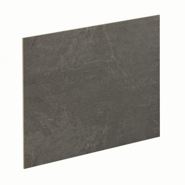 Kitchen Backsplash Laminate W300Cm X H64Cm X D0,8Cm Black Metal/Luna Black