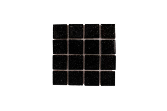 P-GLITTER BLACK 23X23X4MM
