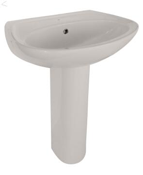 BASIN W/HUNG COURIER ALMOND 50X42,5CM