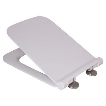 Bijiou Square PVC Toilet Seat White