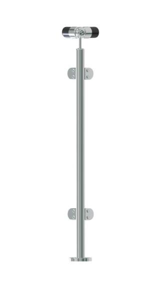 Stainless Steel 304 corner post for glass balustrade solution on leveled surface