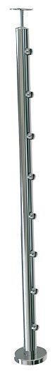 Stainless Steel 304 intermediate post for horizontal filler tube solution on leveled surface
