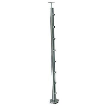 Stainless Steel 304 intermediate post for horizontal filler tube solution on leveled surface