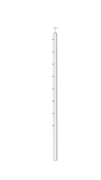 Balustrade Stanchion Stainless Steel Cable Level Sidemount End-38.1mm diameter