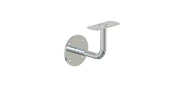 Handrail Bracket Stainless Steel for Wall Mount Fixed Flange Flat Plate for Wood Handrail
