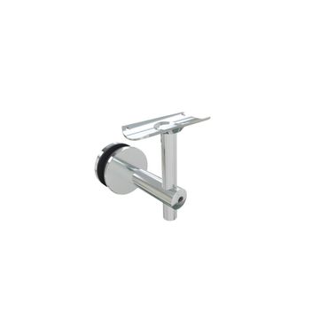 Stainless Steel 304 adjustable handrail bracket for glass balustrade from 6mm up to 11mm and round handrail