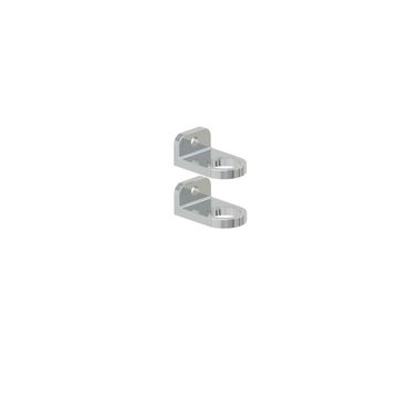 Pack of 2 Stainless Steel 304 angle lock brackets for side Mounting 38.1mm diameter post