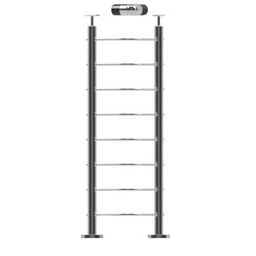 Stainless Steel 304 corner post for cable balustrade solution on leveled surface