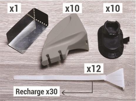 Skirting Fixation Tool Replacement Blades Kit x30