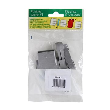 Skirting PVC Plug Kit Grey