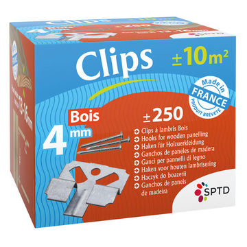 Clip 4mm for Wood Cladding Installation 13 16mm pack of 250