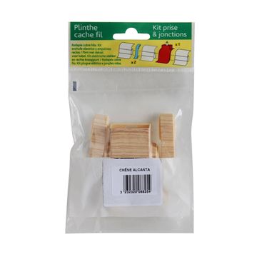 Skirting PVC Plug Kit Oak