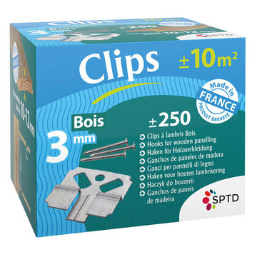 Clip 3mm for Wood Cladding Installation 10-12mm-pack of 250