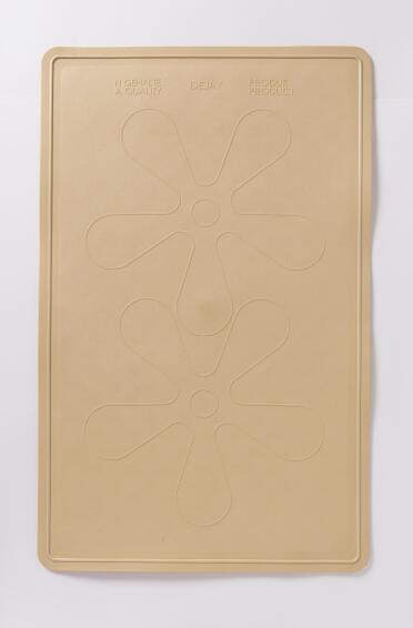 Bath and shower pvc mat beige 56cmx35cm
