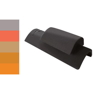 Concrete Roof Tile Ventilated Ridge Amber MARLEY