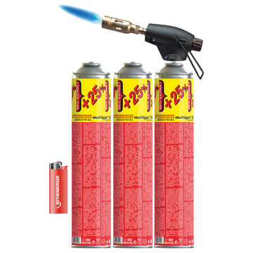 Soldering set with 3 catridges + torch RHOTENBERGER Hot pack set