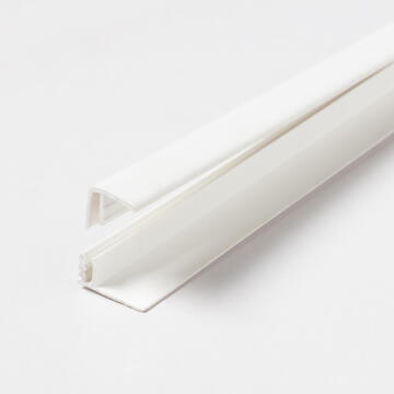 White PVC Edging Profile U shape L2600mm