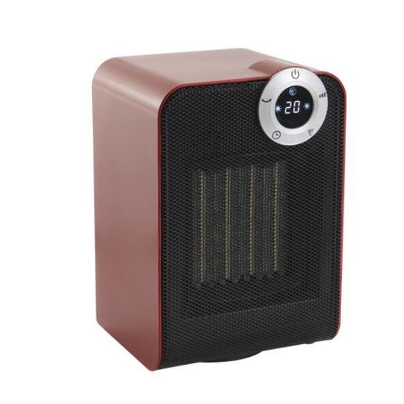 Equation Ceramic Electric Heater Black & Red 1800W