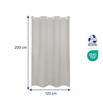 Sensea Neo Polyester Shower Curtain Trench W120cmxH200cm