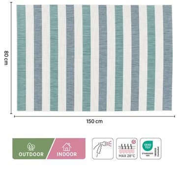 Rug lagoon denim mint 3 80x150cm inspire