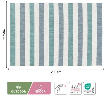 Rug lagoon denim mint 200x290cm inspire