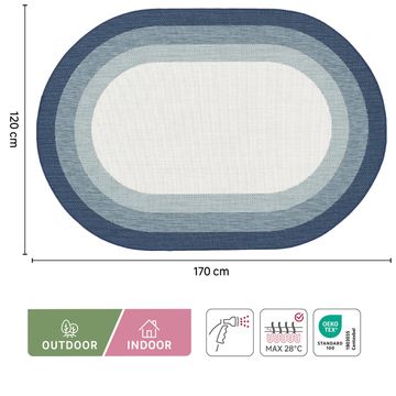 Rug opale denim 120x170cm inspire