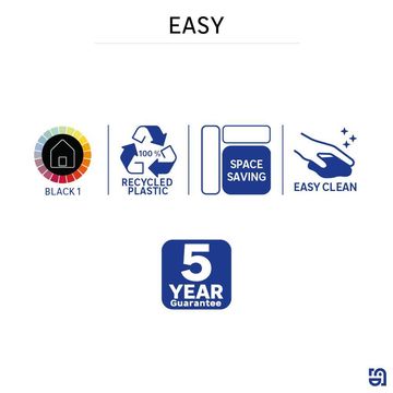 SENSEA EASY TOILET BRUSH BLACK