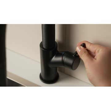 Delinia michigan kitchen mixer tap matt black 