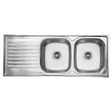 CAM DROP IN SINK DC1248L-DEB 1200X480MM 90 WASTE SS