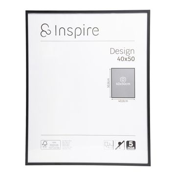 Inspire frame design black 40x50cm