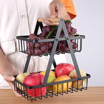 Fine living 2 tier fruit and vegetable basket