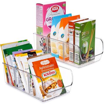 Fine living transparent pantry storage 28 x 14 x 9cm clear