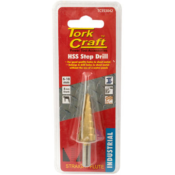 Step Drill Hss 6-18mm TORKCRAFT