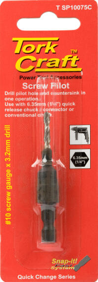 Screw Pilot No.10X75mm TORKCRAFT