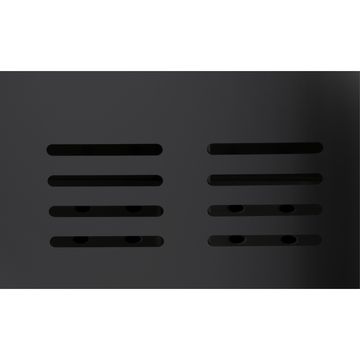 Rectangular kitchen utensil holder with tray black