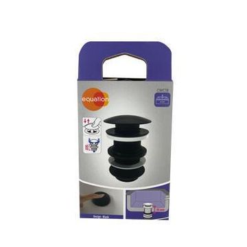 EQUATION WASTE  CLIC CLAC BLK 80MM NO OVERFLOW