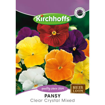 KIRCHHOFFS FLOWERS PANSY CLEAR CRYSTAL