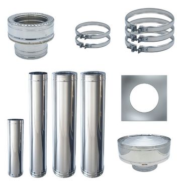 Econofire 150mm internal flue kit for closed combustion fireplace