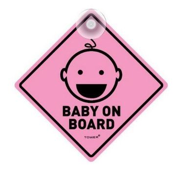 BABY ON BOARD PINK