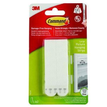 COMMAND 4MED/8LRG PICTURE HANGING STRIPS