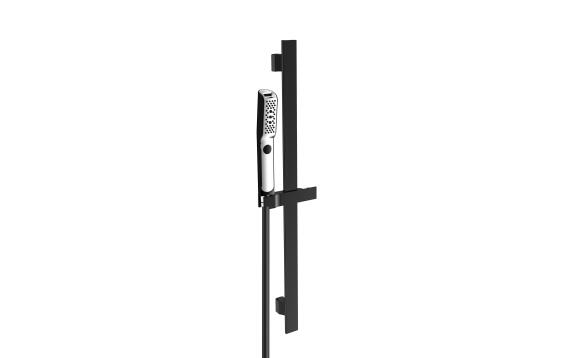 Sensea wall bar slider hand shower hose black h76.5 x w18.4 x d76.5